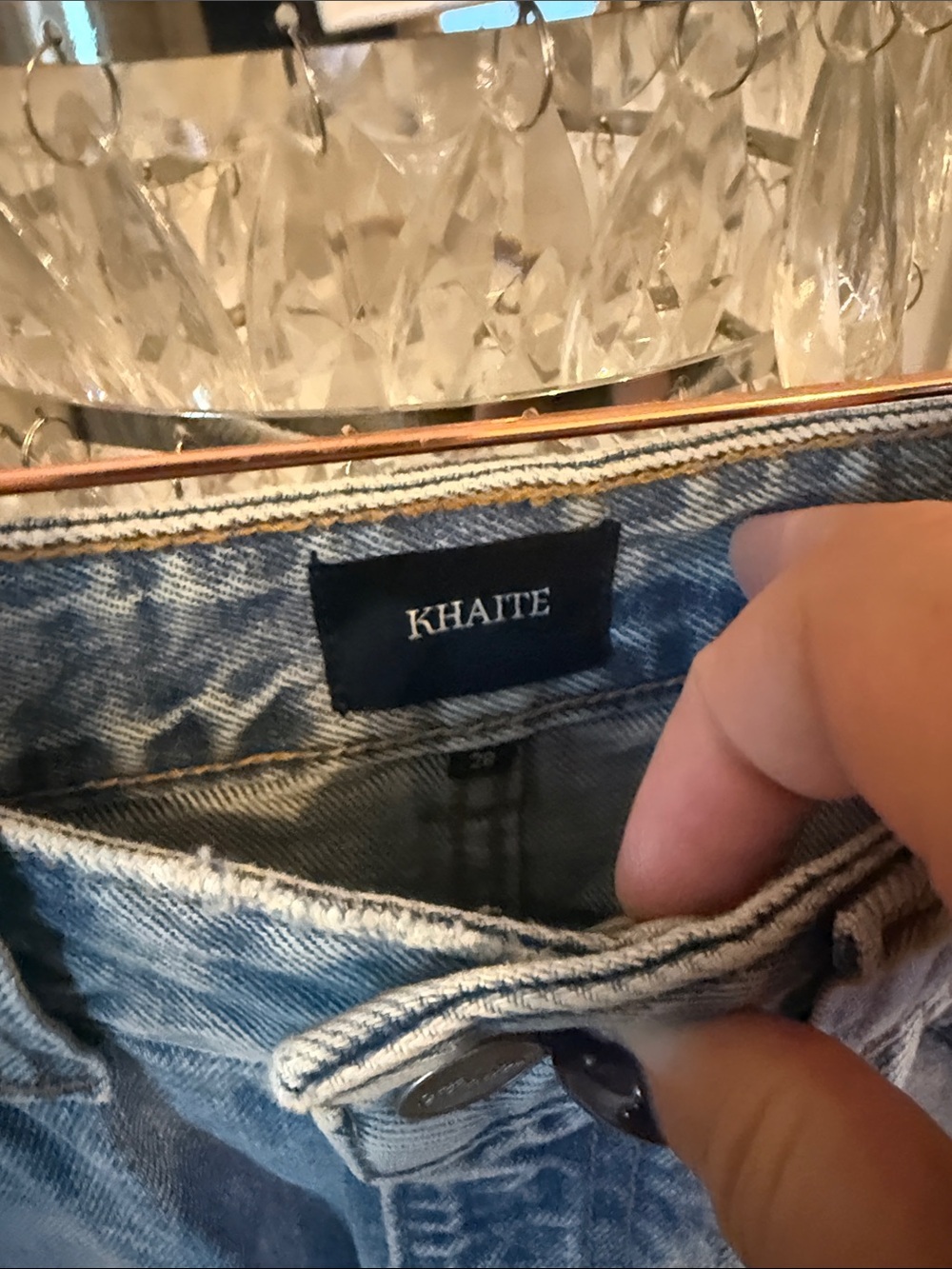 NWT Khaite Bryce Denim. Size 28 - Picture 4 of 8